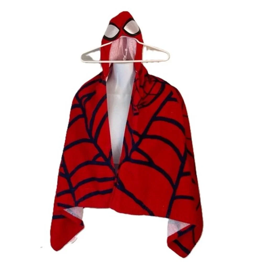 SPIDERMAN Hooded Bath Towel Beach Towel Kids Boys Girls UNISEX Size 3+